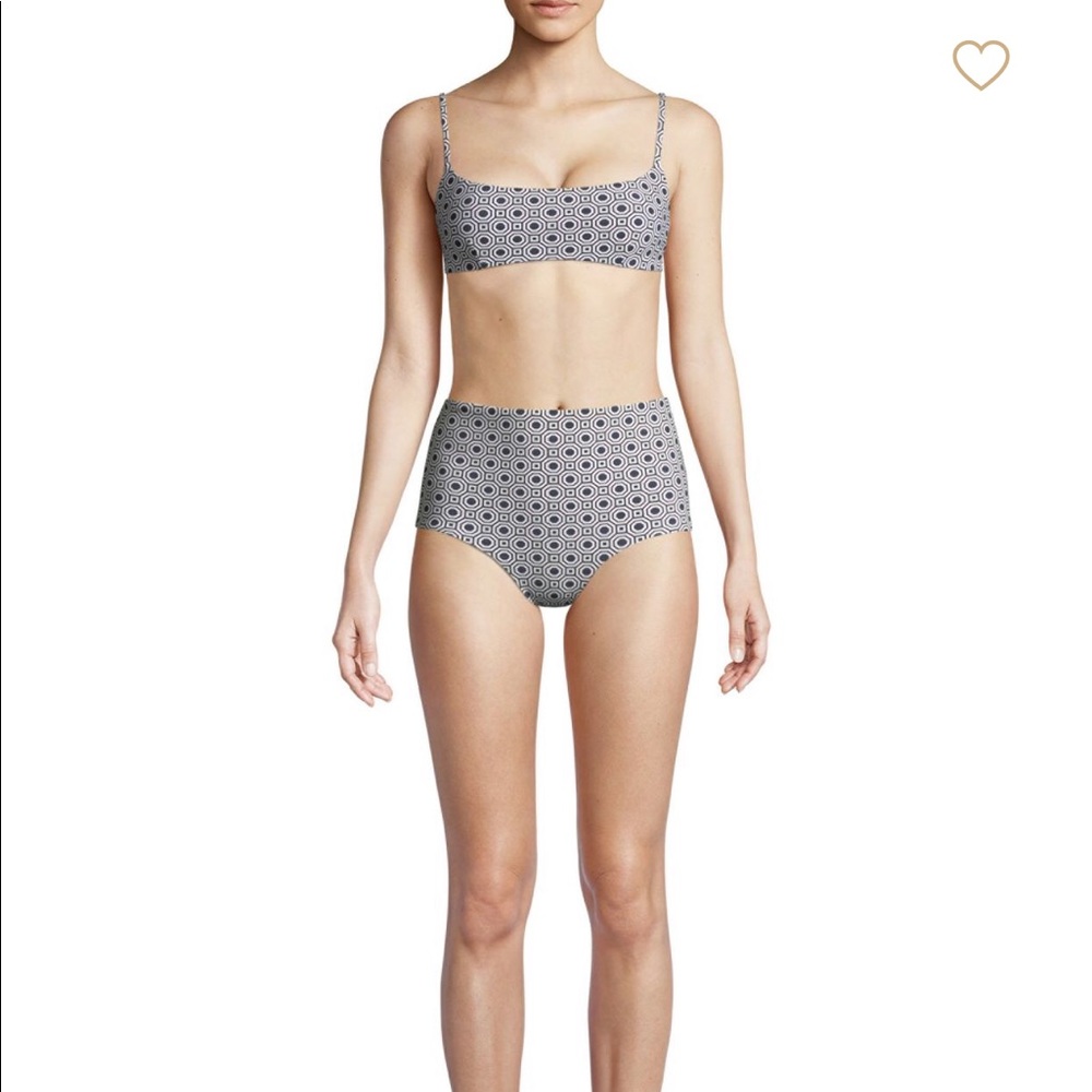 NWT Tory Burch Marine Navy/White Bikini, size XS/S